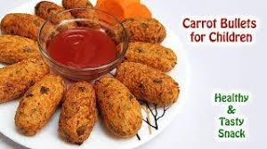 Here, sliced carrots are quickly simmered with fresh orange juice,. Children S Healthy Carrot Snack Recipe Carrot Bullets Carrot Fritters Youtube