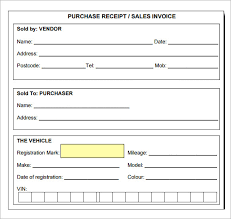 Sample Receipt Template 7 Free Download For Pdf