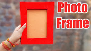 how to make photo frame with cardboard
