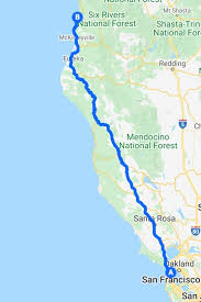 San Francisco To Redwood National Park