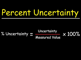 percent uncertainty in merement