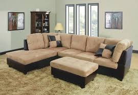 Fabric Sectional With Reversible Chair