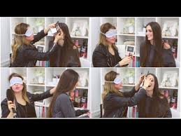 blindfolded makeup challenge w