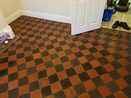 old quarry tile floor cleaning and
