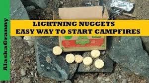 Easy Fire Starters Lightning Nuggets For Campfires Fire Places Emergencies Prepping Youtube
