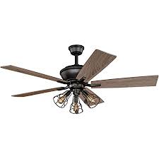 Black, green, red(fan) and yellow(light) wires. Amazon Com Clybourn Farmhouse Industrial 52 Inch Bronze Ceiling Fan With Wire Cage Led Light Kit Everything Else