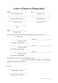 letter of intent to home template