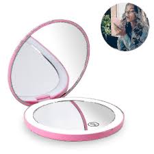 10x magnifying handheld makeup mirror
