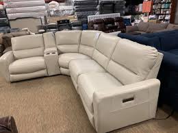 danvors 5 piece leather sectional couch