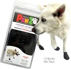 Pawz Waterproof Dog Boots Black Tiny 12 Count