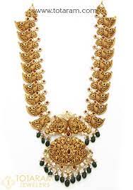 22k gold pea long necklace with