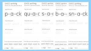 Worksheets are short vowels in cvc words s, , consonant. Cvcc Say Trace Write And Find The Word Pack Bookhogs