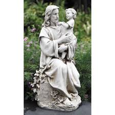 With Child Garden Statue Divine