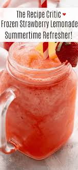 frozen strawberry lemonade recipe the
