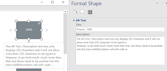 narrated text in visio for