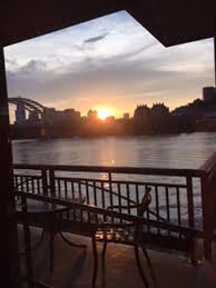 Sun Set Over Ohio River From The Chart House Restaurant