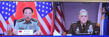 Chinese, U.S. senior military officials talk via video link - CGTN