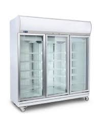 Glass 3 Door Drink Display Fridge