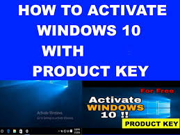 activate windows 10 by using key
