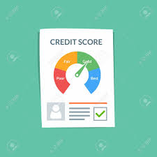 Credit Score Document Vector Concept Personal Credit History