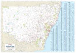 New South Wales Sydney Laminated Postcode Wall Map By Cartodraft Australia