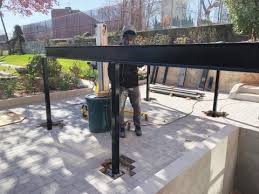 Deck With A Welded Steel Frame