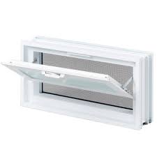 Redi2set Frosted Glass 31 In X 15 5 In Frameless Replacement Glass Block Window In White V3216fr
