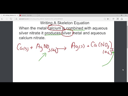 Writing A Skeleton Equation