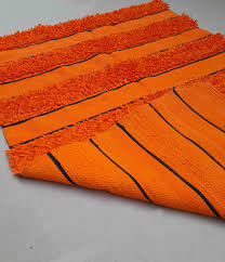 kilim rug rag gy cotton orange