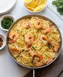 shrimp sci with pasta once upon a chef