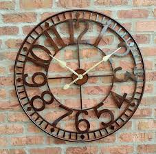 large outdoor wall clock