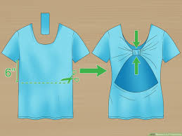 Tie one strip to the front and other to the back. 3 Ways To Cut A T Shirt Cute Wikihow