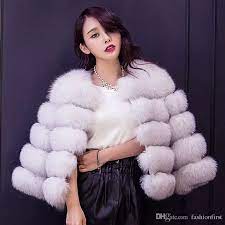 Stylish Plus Size Fox Fur Overcoat For