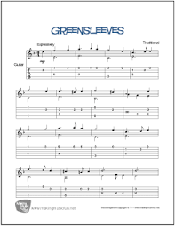 The score ratings help other users find suitable scores. Greensleeves Easy Guitar Sheet Music Notation And Tab