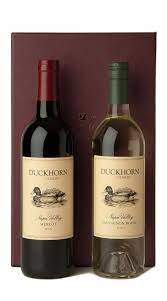 duckhorn vineyards red white gift set