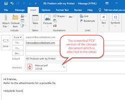 convert files into pdf attachments
