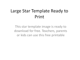 Star Templates Printable For An Occasion