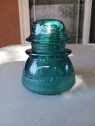 Hemingray Glass Insulator 42 Aqua Blue