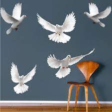 Doves Wall Sticker Decal Dove Wall Art