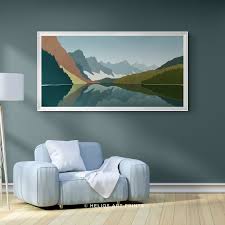 Midcentury Mountain Panorama Wall Art