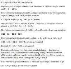 How Do You Balance A Chemical Equation