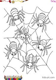 A few boxes of crayons and a variety of coloring and activity pages can help keep kids from getting restless while thanksgiving dinner is cooking. Halloween Spider Coloring Pages Kids Pic Com