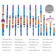 grant diamond purple makeup brushes