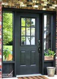 Painting A Front Door Black With Paint