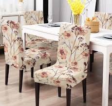 Elastic Chair Cover Printed Stretchable