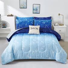 Kiddiku Blue Glitter Comforter Set Full