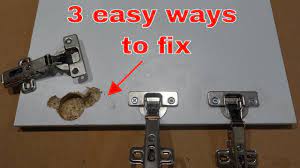 how to fix door hinges cupboard