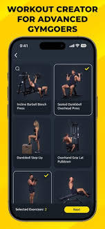 workout planner gym tracker on the