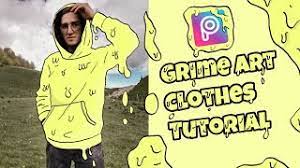 grime art clothes picsart tutorial