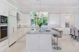 75 white marble floor kitchen ideas you